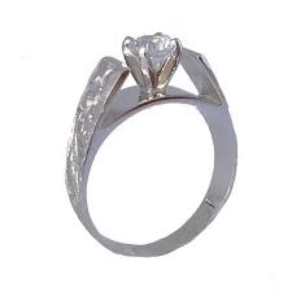 Hawaiian Heirloom STERLING Plumeria Scroll Ring - Picture 3 of 3